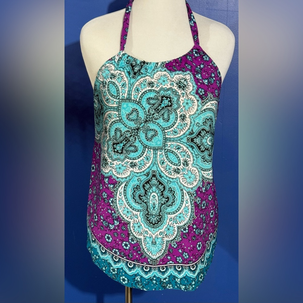 Vanishing Act By Magic Brands Control Fuji Tankini Swimsuit Size-12